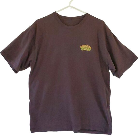 Tommy Bahama Graphic Tee Shirt Medium Ugly Iguana Salsa Brown Short Sleeve - Picture 1 of 7